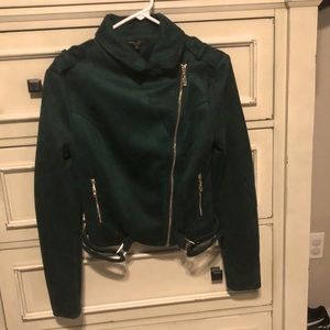 2/$20Romeo+Juliet Couture huntergreen suede jacket